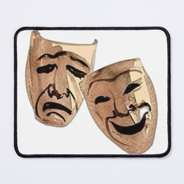Item preview, Comedy and Tragedy Theater Masks designed and sold by Adronia.