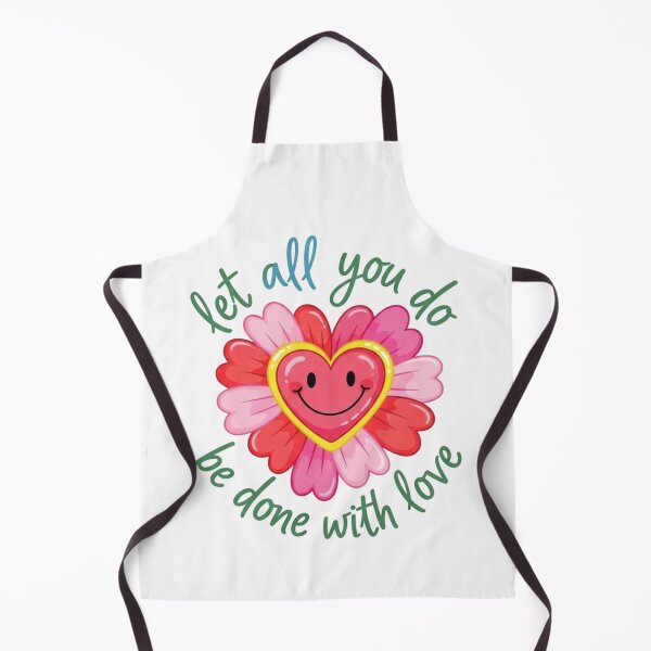Item preview, Let All You Do Be Done With Love - Smiling Heart Flower designed and sold by Faithloveshop.