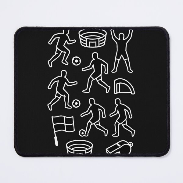 Item preview, Simple soccer iconography: players and referees  (negative ver) designed and sold by Moonshroomarts.