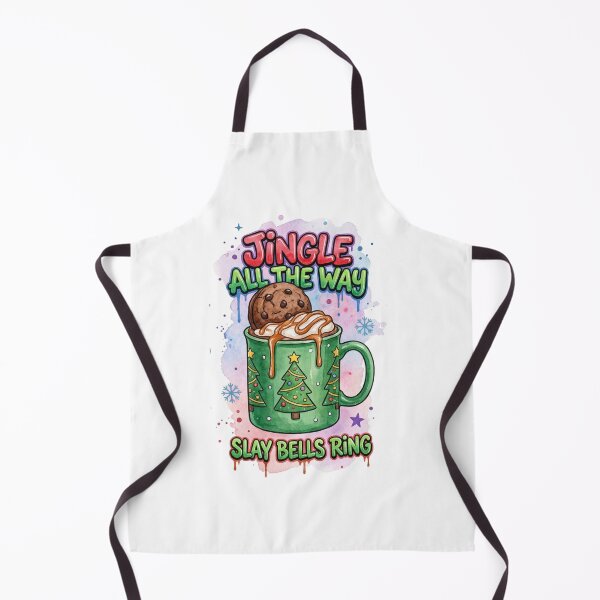 Item preview, Jingle All the Way Mug – Fun Christmas Cocoa & Cookie Illustration designed and sold by MiszungART.