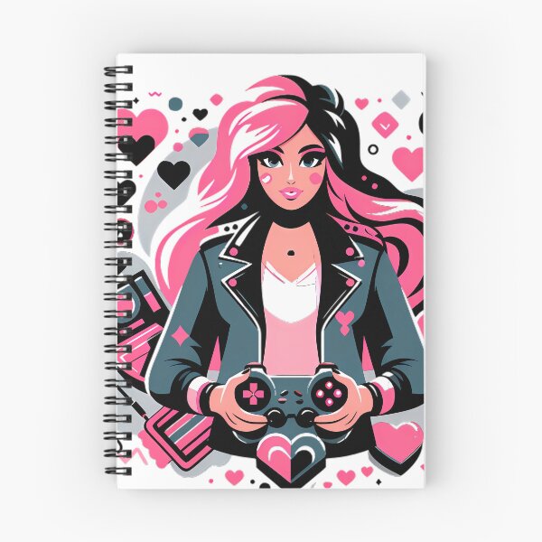 Item preview, Pink Hair Gamer Girl Gaming Controller Design designed and sold by DrawDrip.