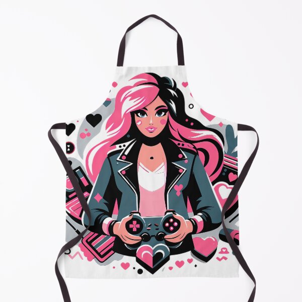 Item preview, Pink Hair Gamer Girl Gaming Controller Design designed and sold by DrawDrip.