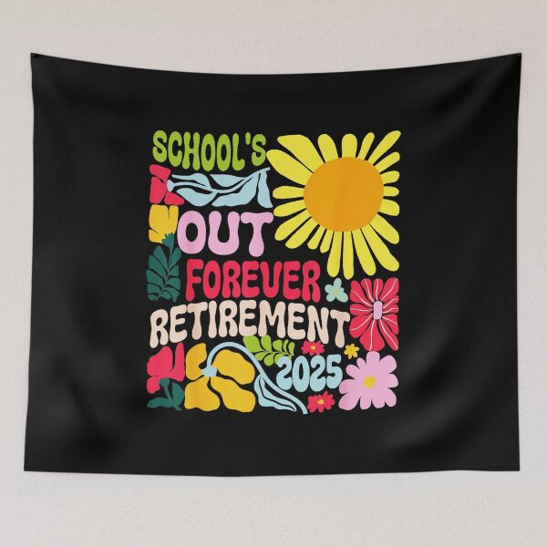 Item preview, Retro Schools Out Forever Retirement 2025 Retired Teacher  designed and sold by elmafuentesz.