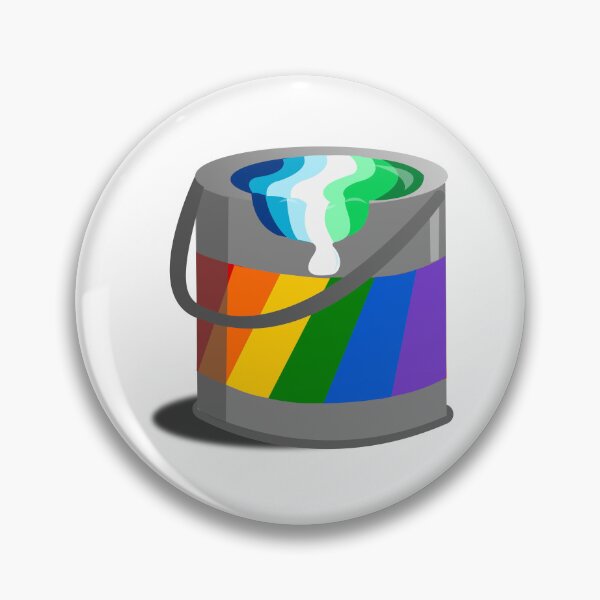 Item preview, Proud Paint Gay Pride Flag in a Bucket designed and sold by HarveyHandcraftsandDesigns.