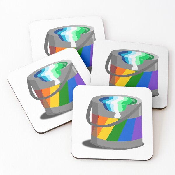 Item preview, Proud Paint Gay Pride Flag in a Bucket designed and sold by HarveyHandcraftsandDesigns.