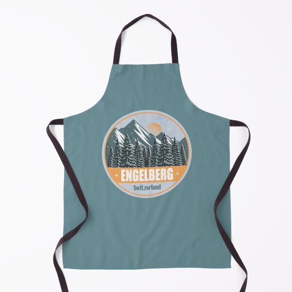 Item preview, Engelberg Switzerland – Snowy Mountain Winter Badge designed and sold by CynthiaGraphics.