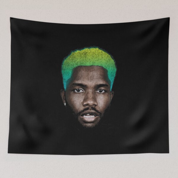 Item preview, Frank Ocean Blue Tint Textured Portrait designed and sold by carbieeioo.