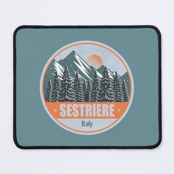 Item preview, Sestriere Italy – Snowy Mountain Winter Badge designed and sold by CynthiaGraphics.