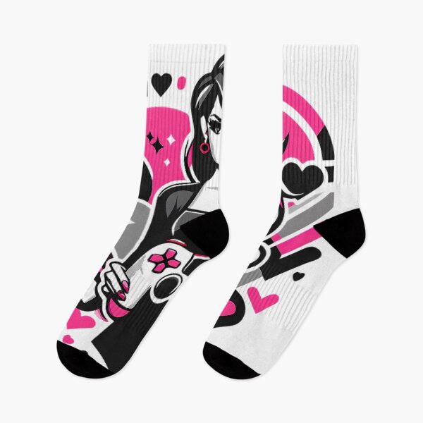Item preview, Elegant Gamer Girl Pink Black Controller Design designed and sold by DrawDrip.