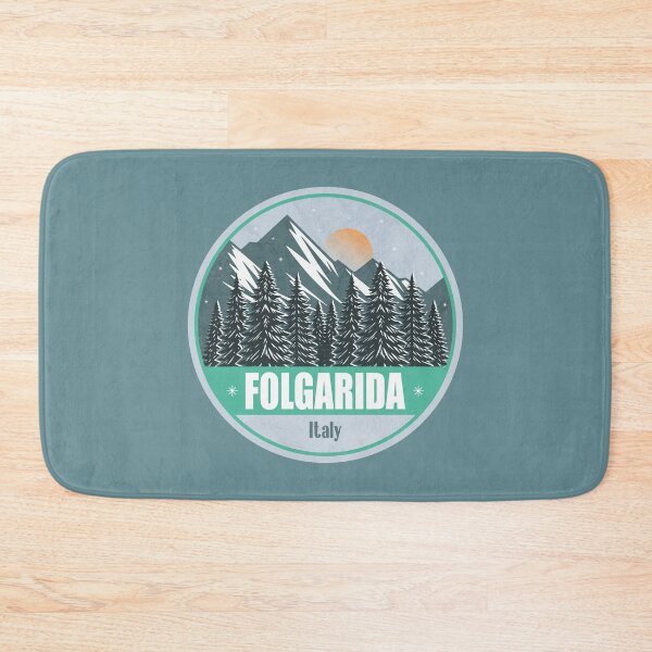 Item preview, Folgarida Italy – Snowy Mountain Winter Badge designed and sold by CynthiaGraphics.