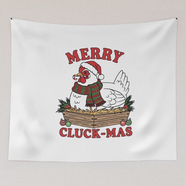Item preview, Merry Clucking Christmas Sweater - Festive Holiday Apparel | Poultry Passion designed and sold by KINGWANI.