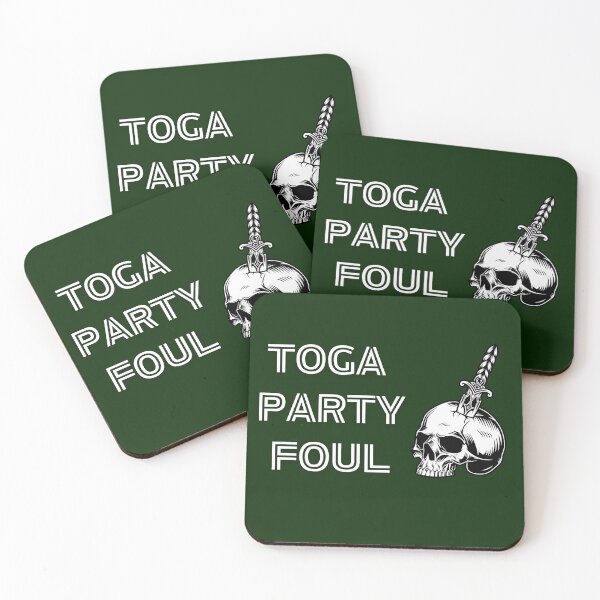 Item preview, Toga Party Foul – Skull and Dagger Ancient Party Humor Shirt designed and sold by RollForDesignCo.