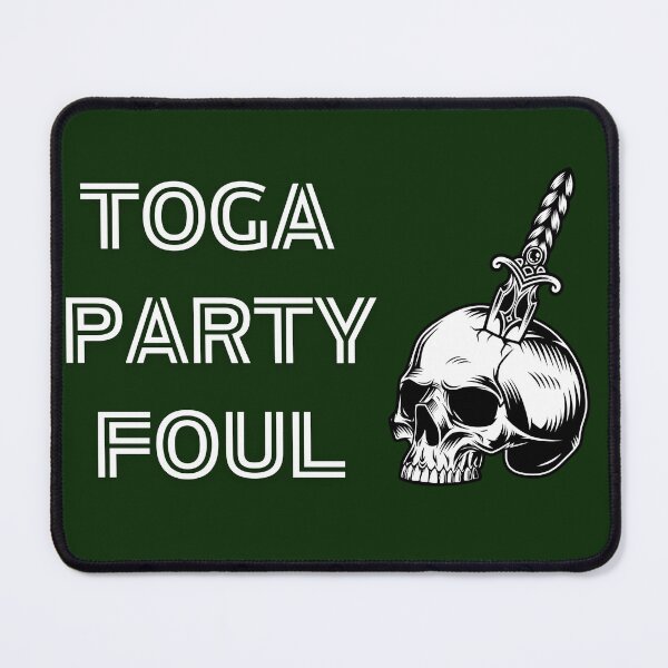 Item preview, Toga Party Foul – Skull and Dagger Ancient Party Humor Shirt designed and sold by RollForDesignCo.