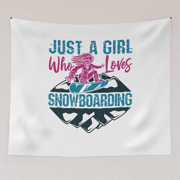 Item preview, Just a Girl Who Loves Snowboarding designed and sold by jaygo.