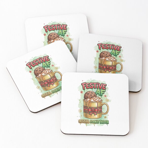 Item preview, Festive AF Mug – Christmas Cookie Taster Holiday Illustration designed and sold by MiszungART.