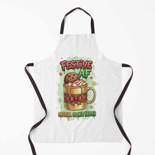 Item preview, Festive AF Mug – Christmas Cookie Taster Holiday Illustration designed and sold by MiszungART.