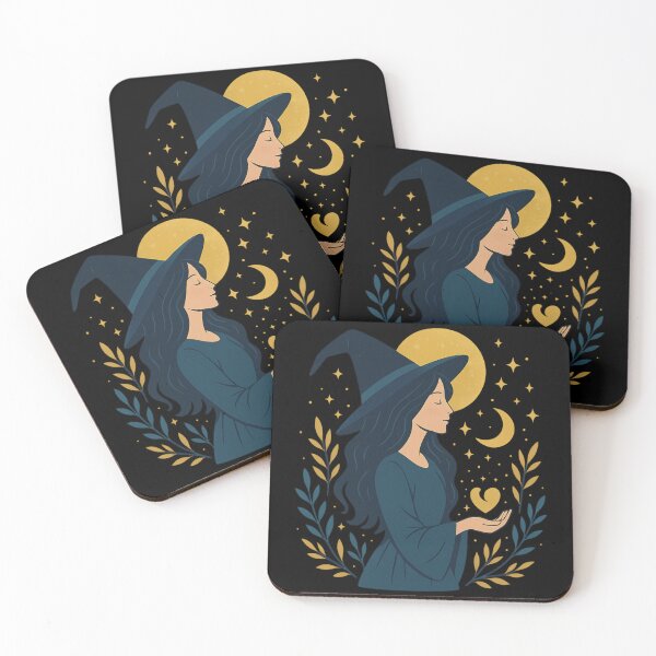 Item preview, Moon Witch – Mystical Celestial Illustration designed and sold by jolille.