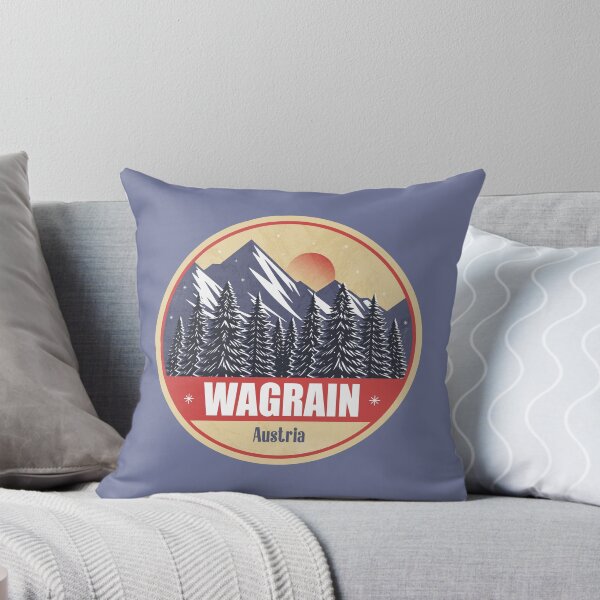 Item preview, Wagrain Austria – Snowy Mountain Winter Badge designed and sold by CynthiaGraphics.