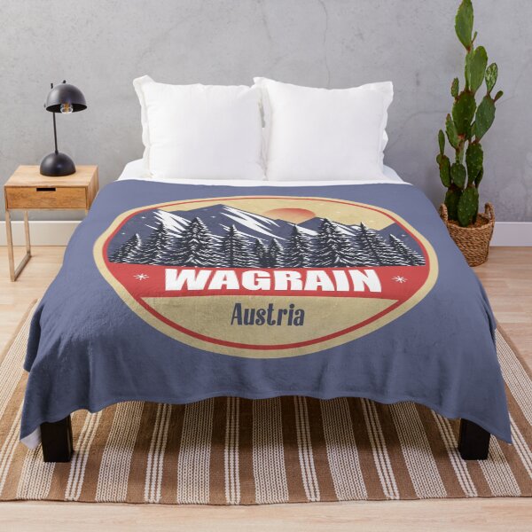 Item preview, Wagrain Austria – Snowy Mountain Winter Badge designed and sold by CynthiaGraphics.