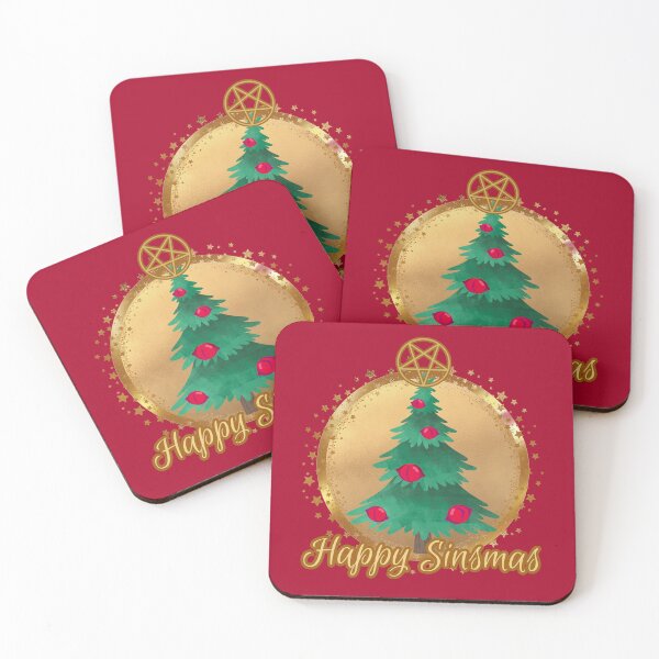 Item preview, Happy Sinsmas - Red Christmas Tree designed and sold by EvergreenRevolt.