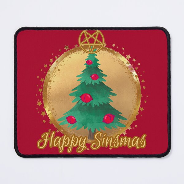 Item preview, Happy Sinsmas - Red Christmas Tree designed and sold by EvergreenRevolt.