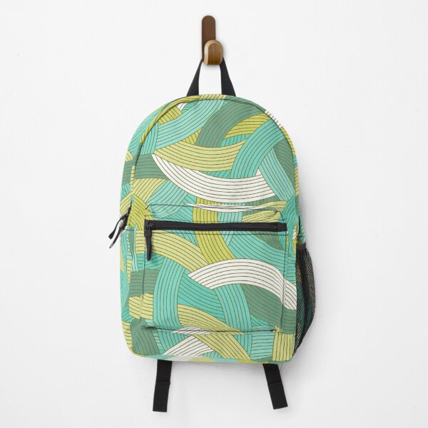 Item preview, Plot Twist-Bright Cream Olive Muted Teal designed and sold by Fabricatemyart.
