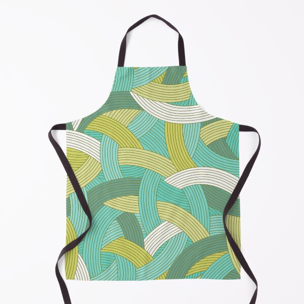 Item preview, Plot Twist-Bright Cream Olive Muted Teal designed and sold by Fabricatemyart.