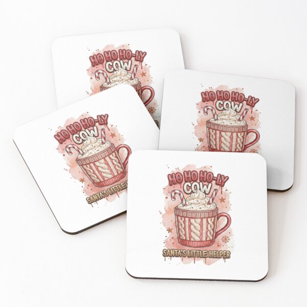 Item preview, Ho Ho Ho-ly Cow Mug – Funny Christmas Santa Helper Illustration designed and sold by MiszungART.