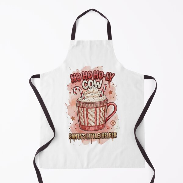 Item preview, Ho Ho Ho-ly Cow Mug – Funny Christmas Santa Helper Illustration designed and sold by MiszungART.
