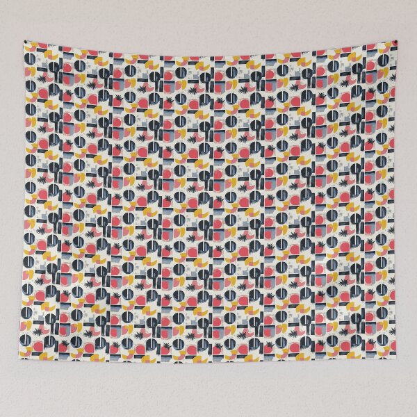 Item preview, Bold Contrast Geometric Grid designed and sold by MidArtForge.