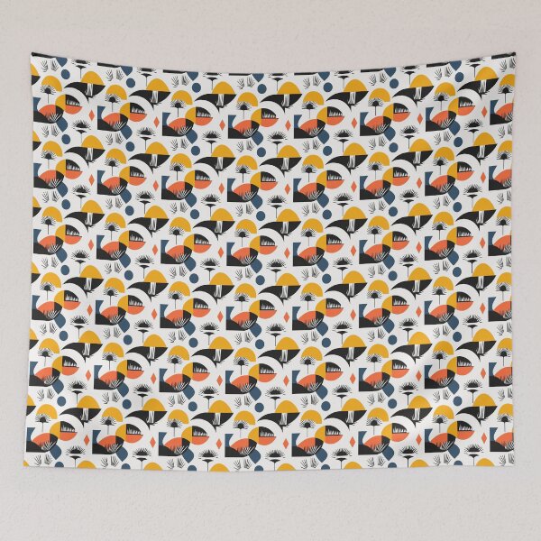 Item preview, Bold Contrast Geometric Grid designed and sold by MidArtForge.