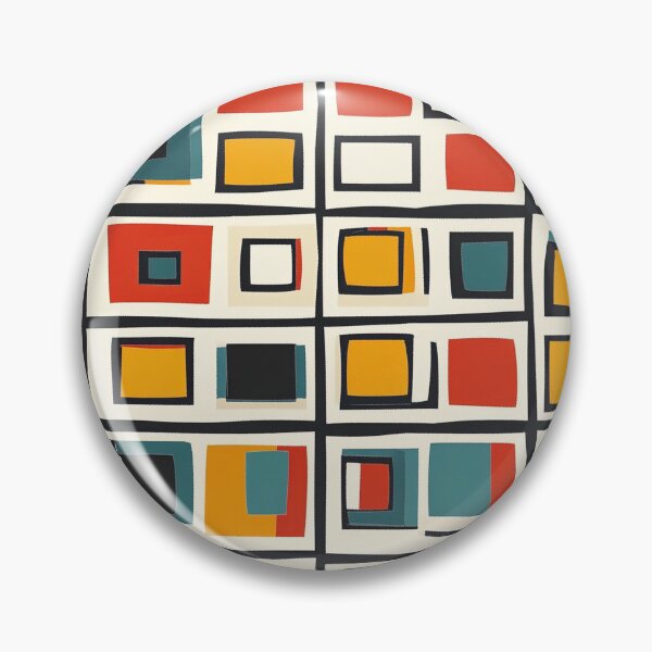 Item preview, Bold Contrast Geometric Grid designed and sold by MidArtForge.