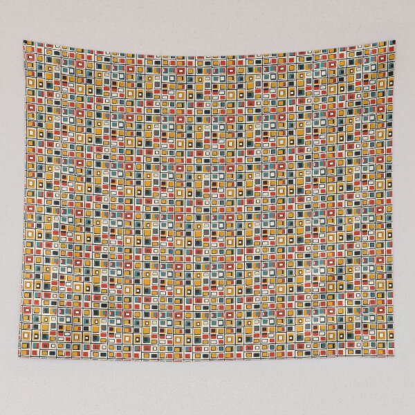 Item preview, Bold Contrast Geometric Grid designed and sold by MidArtForge.