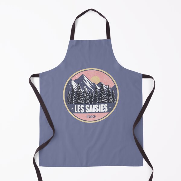 Item preview, Les Saisies France – Snowy Mountain Winter Badge designed and sold by CynthiaGraphics.