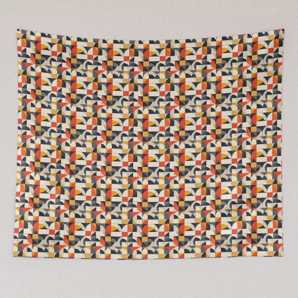 Item preview, Bold Contrast Geometric Grid designed and sold by MidArtForge.