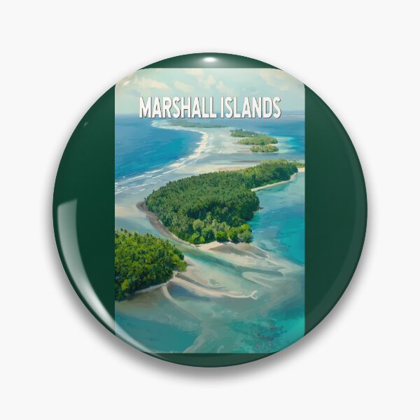 Item preview, Ilustración de las Islas Marshall, arte de viaje vintage designed and sold by KrisSidDesigns.