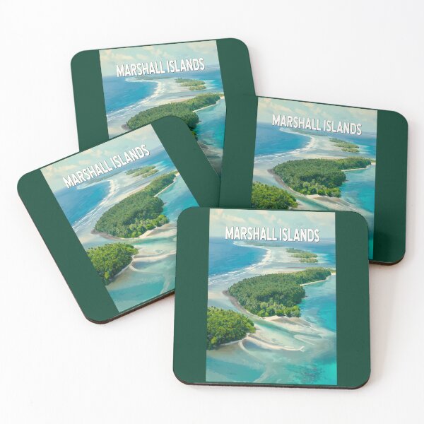 Item preview, Marshall Islands Illustration Travel Art Vintage designed and sold by KrisSidDesigns.