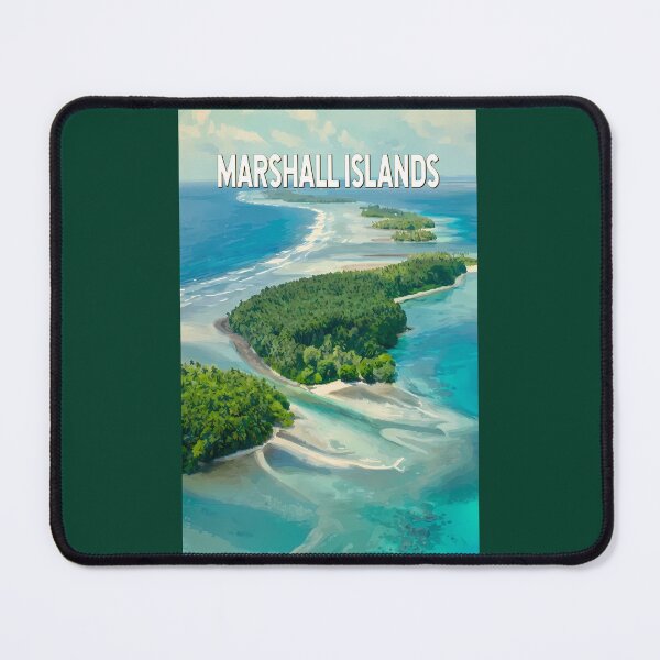 Item preview, Marshall Islands Illustration Travel Art Vintage designed and sold by KrisSidDesigns.