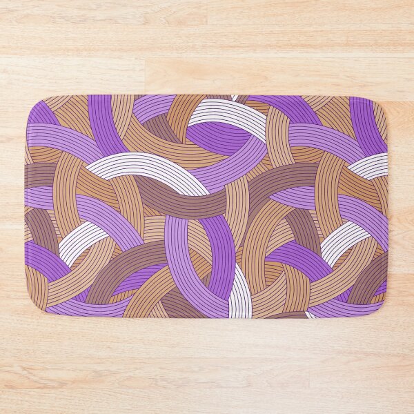 Item preview, Plot Twist-Bright Warm Beige Muted Violet designed and sold by Fabricatemyart.