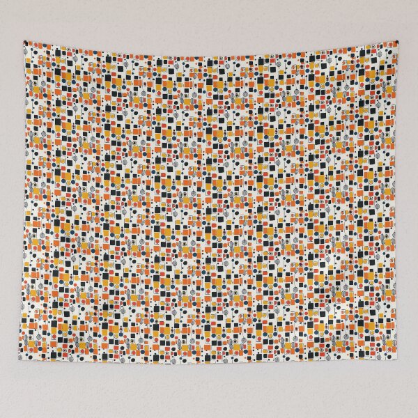 Item preview, Bold Contrast Geometric Grid designed and sold by MidArtForge.