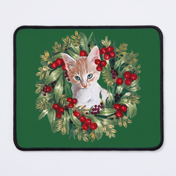 Item preview, Christmas Kitten Wreath designed and sold by bellaszcz.