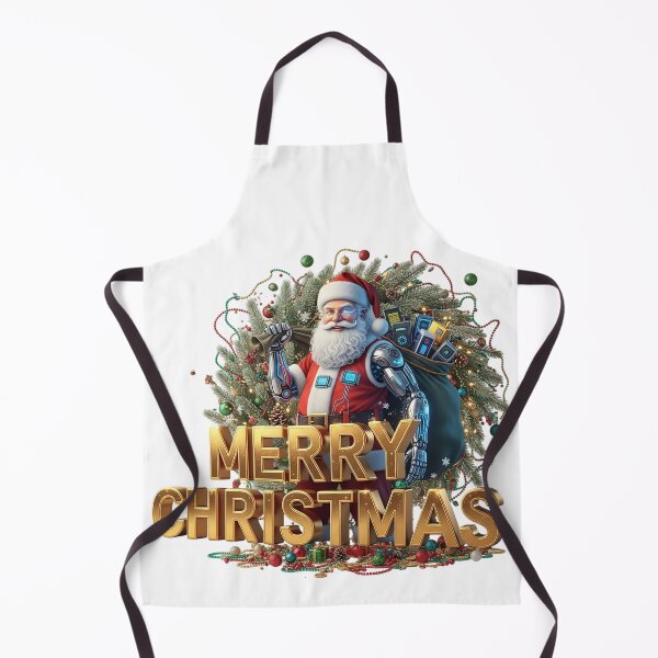 Item preview, Cybernetic Santa Merry Christmas Greeting designed and sold by newvisionart191.