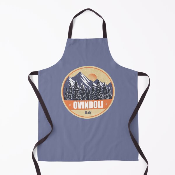 Item preview, Ovindoli Italy – Snowy Mountain Winter Badge designed and sold by CynthiaGraphics.