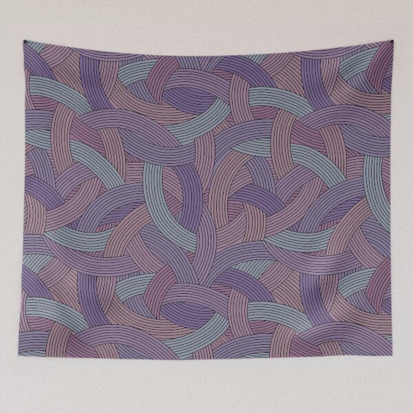 Item preview, Plot Twist-Dull Iris Muted Plum designed and sold by Fabricatemyart.