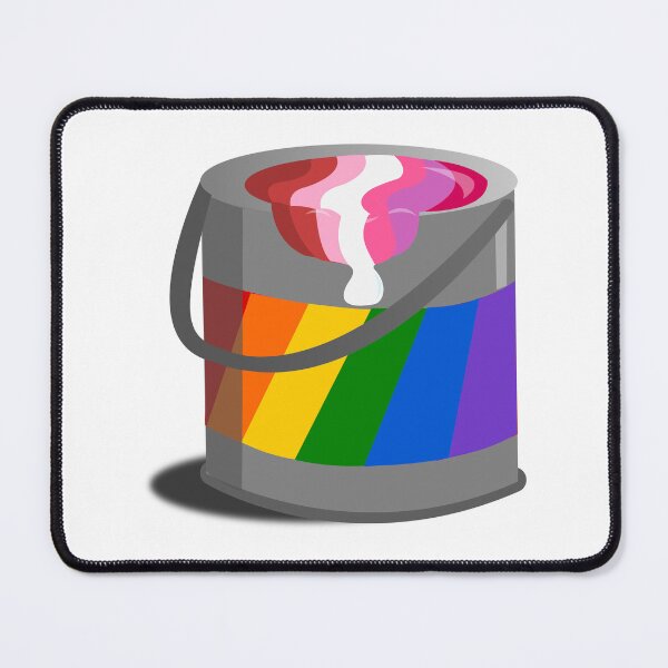 Item preview, Proud Paint Lesbian Pink Flag in a Bucket designed and sold by HarveyHandcraftsandDesigns.