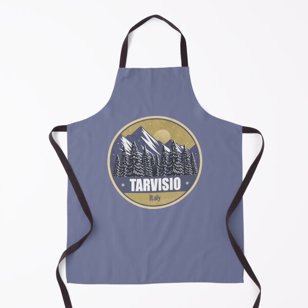 Item preview, Tarvisio Italy – Snowy Mountain Winter Badge designed and sold by CynthiaGraphics.