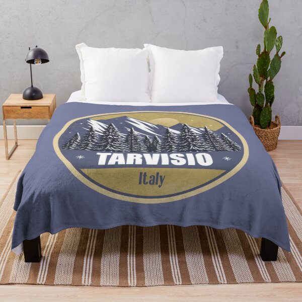 Item preview, Tarvisio Italy – Snowy Mountain Winter Badge designed and sold by CynthiaGraphics.