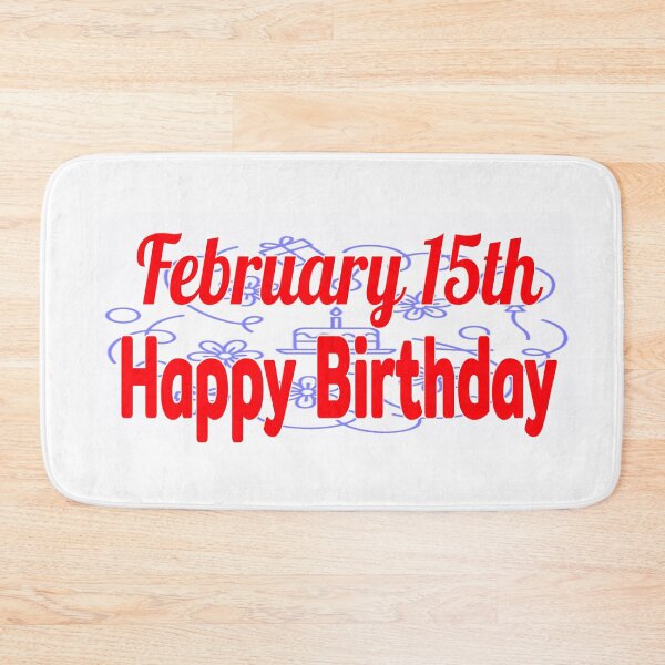 Item preview, February 15th, Gift Happy birthday  designed and sold by Sujinthaiart.