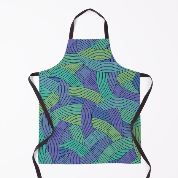Item preview, Plot Twist-Dull Monochrome Chetwode Blue Green Sheen designed and sold by Fabricatemyart.