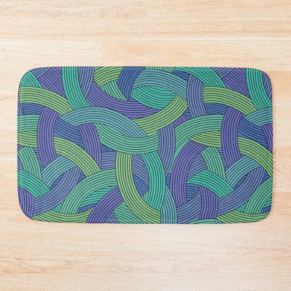 Item preview, Plot Twist-Dull Monochrome Chetwode Blue Green Sheen designed and sold by Fabricatemyart.